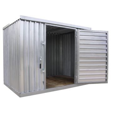 Vestil STOR-96-G-W-1RH Modular Storage Building - Ships Unassembled - 109-1/16"W x 76-1/2"D x 84-3/4"H