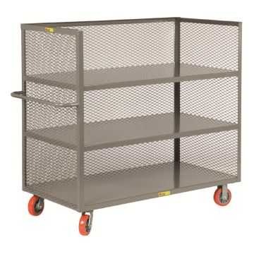 Little Giant Steel 3-Sided Shelf Trucks with Mesh Sides