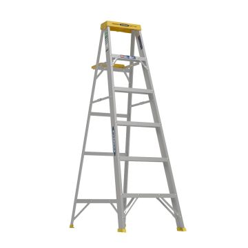 Werner 350 Series Aluminum Single Sided Step Ladders