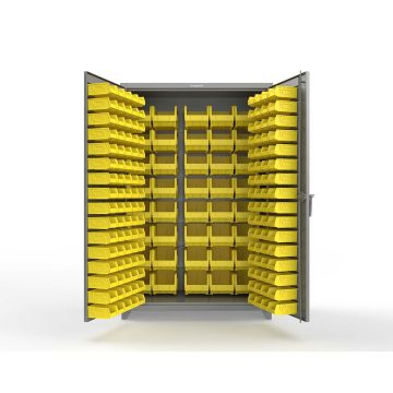 Extra Heavy Duty 14 GA All Bin Cabinet - 48 In. W x 24 In. D x 75 In. H