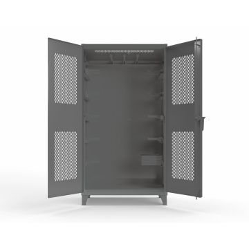 Extreme Duty 12 GA Rigging Cabinet with Ventilated Doors with Short & Long Hangers - 48 in. W x 24 in. D x 90 in. H