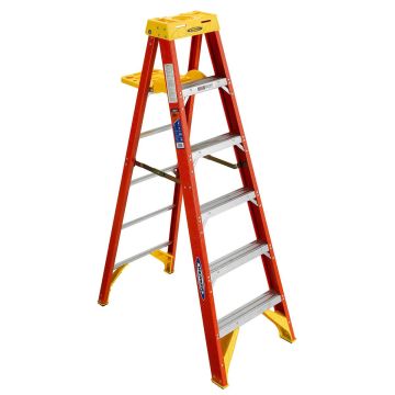 Werner 6206S 6ft Type IA Fiberglass Step Ladder with Shelf