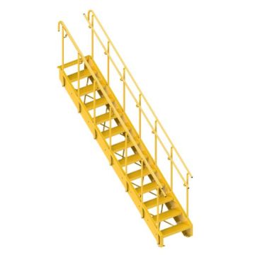 Lapeyre Industrial Stair - Powder Coat Carbon Steel