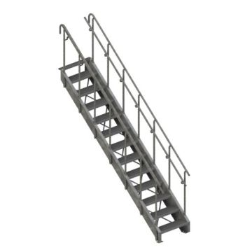 Lapeyre Industrial Stair - Galvanized Carbon Steel