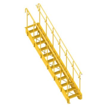 Lapeyre Industrial Stair - Powder Coat Carbon Steel
