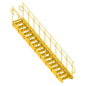 Lapeyre Industrial Stair - Powder Coat Carbon Steel