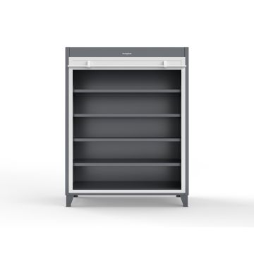 Strong Hold 56-RUDD-244 Extreme Duty 12 GA Cabinet with Roll-Up Door, 4 Shelves, 60x24x78 in