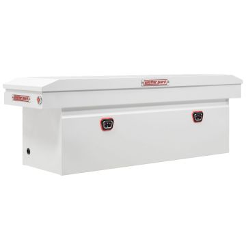 Weather Guard Model 128-3-04 Saddle Box - Steel - Full Deep - White - 15.0 cu ft