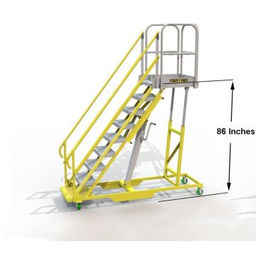 Custom Vari-Safe Adjustable Height Mobile Stair