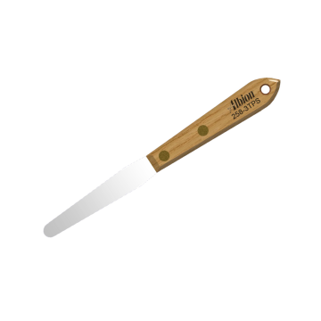 Albion 258-3TPS Classic Spatula: 3/8" Wide Tapered x 3" Long Blade