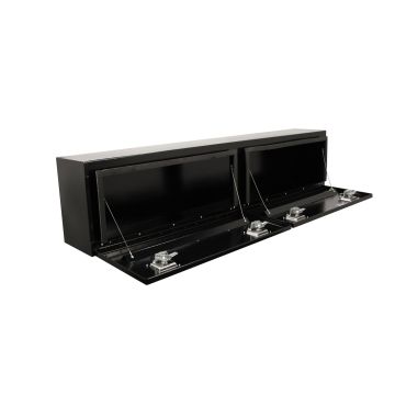 Better Built 64210122 Steel 72" Crown Hi-Side Top Mount Truck Tool Box - Black Finish