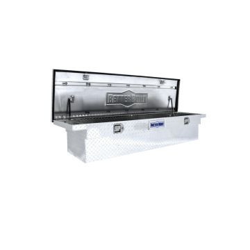 Better Built Crown Aluminum Low Profile Crossover Saddle Truck Box - Silver Finish