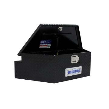 Better Built 66212321 - 39" x 16-1/2" x 12" Crown Aluminum Trailer Tongue Box - Gloss Black Finish