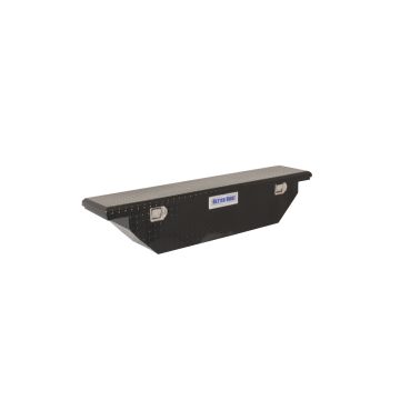 Better Built 73210285 - 61-1/2\" x 12-1/2\" x 12\" Crown Aluminum Crossover Saddle Truck Box - Gloss Black Finish