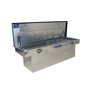 Better Built Crown Aluminum Deep Crossover Saddle Truck Box - Silver Finish