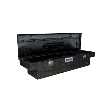 Better Built 73210938 - 69" x 20" x 13" Crown Aluminum Crossover Saddle Truck Box - Gloss Black Finish