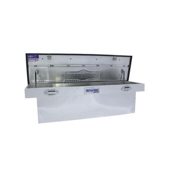 Better Built SEC Aluminum Deep Crossover Saddle Truck Box - Silver Finish