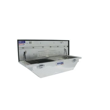 Better Built SEC Aluminum Low Profile Wedge Cut Crossover Saddle Truck Box - Silver Finish
