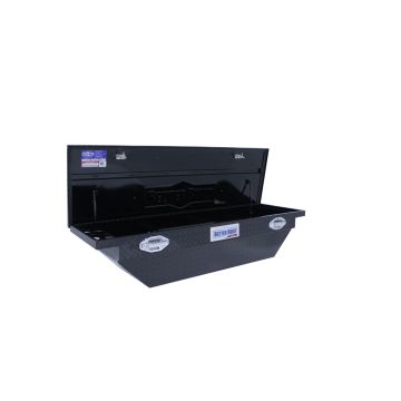 Better Built SEC Aluminum Low Profile Wedge Cut Crossover Saddle Truck Box - Gloss or Matte Black Finish