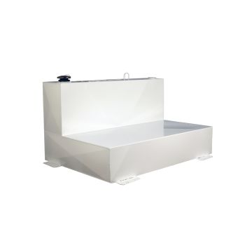 Better Built 29224162 Steel L-Shaped Transfer Tank - 75 Gallons - White Finish