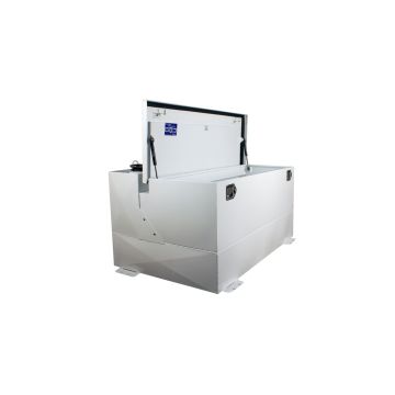 Better Built 29224168 Steel Combo Transfer Tank with Chest Box - 75 Gallons - White Finish
