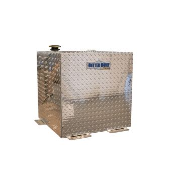 Better Built 37024152 Aluminum Square Transfer Tank - 50 Gallons - Silver Finish