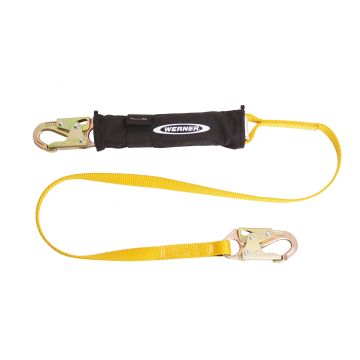 Werner DeCoil 400Lb Rated 12' Free Fall Lanyards with DCELL Shock Pak