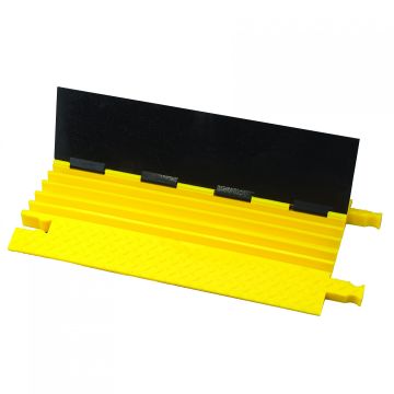 Checkers Safety Group BB5-125-D-B/Y 5-Channel Light-Duty Bumble Bee®Cable Protector - Dog Bone®
