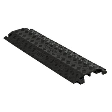 Checkers Safety Group FL2X1.75-B 2-Channel Fastlane® Drop-Over Cable Protector Black