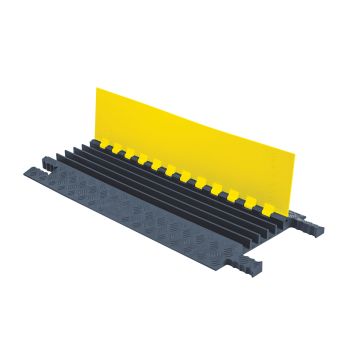 Checkers Safety Group GG5X125-Y/GRY 5-Channel Lightweight Grip Guard&reg; Cable Protector - Grey/Yellow