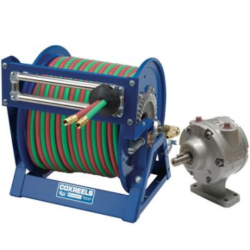 Coxreels 1275 Welding Series Motorized Dual Hose Reels with #4 VANE Aluminum Body Air Motor