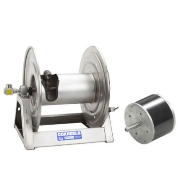 Coxreels Stainless Steel Motorized Hose Reels with 12V DC 1/3 HP Reversible