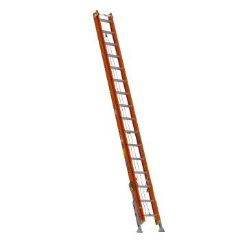 Werner D6200-2VL Type IA Fiberglass D-Rung Extension Ladder w/ V-Rung and Werner LevelSafe Pro Leveler