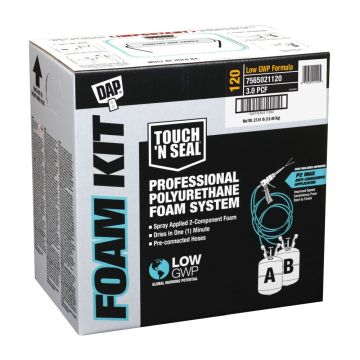 DAP 7565021120 Touch 'n Seal® 120 Low GWP 3.0 PCF FR Closed Cell Spray Foam Kit