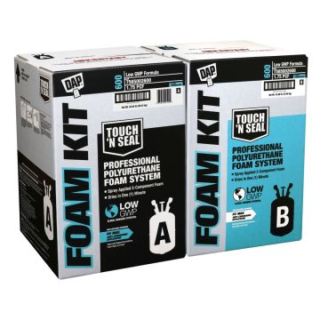 DAP 7565002600 Touch N' Seal® 600 Low GWP 1.75 PCF FR ICC Closed Cell Spray Foam Kit