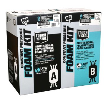 DAP 7565002750 Touch N' Seal® 750 Low GWP 1.75 PCF FR ICC Closed Cell Spray Foam Kit