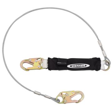 Werner DeCoil 6' Leading Edge Cable Lanyards with DCELL Shock Pak