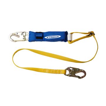 Werner 6ft DeCoil Adjustable Lanyards with DCELL Shock Pak