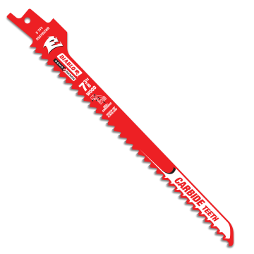 Diablo DS0705CWR3 7-3/8" Demo-Demon Rough-In/Scrolling Carbide Reciprocating Blades - Pack of 3
