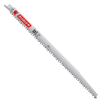 Diablo DS1205FG5 12" Fleam Ground Reciprocating Blades for Pruning - Pack of 5