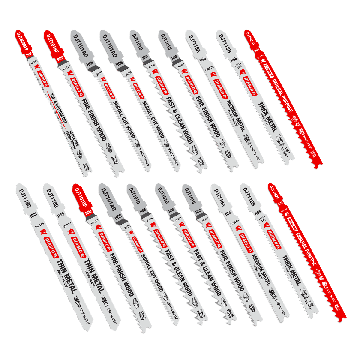 Diablo Jig Saw Blade Set for Wood, Metal and Plastics (20-pc)