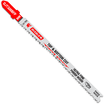 Diablo DJT308BFP5 4-5/8" 13 TPI Bi-Metal T-Shank Jig Saw Blades for Ultra Fine Finish Cuts in Wood