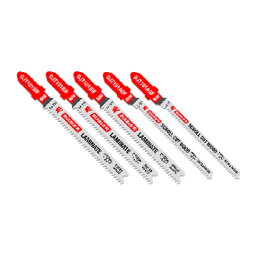 Diablo DJT505 5 pc Bi-Metal T-Shank Jig Saw Blade Set for Laminate Cutting