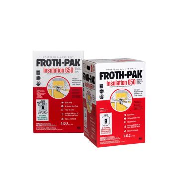 Dow 12031907 Froth-Pak Low GWP 650 Closed Cell Spray Foam Insulation Kit