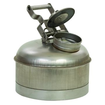 Justrite 1323 - 2.5 Gallon Stainless Steel Disposal Safety Can