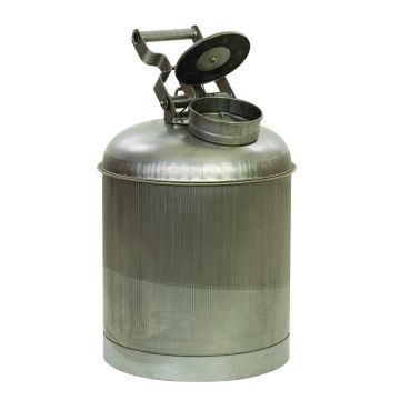 Justrite 1325 - 5 Gallon Stainless Steel Disposal Safety Can
