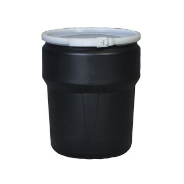 Eagle Manufacturing 1609BLK High Density Polyethylene 10 Gallon Lab Pack with Plastic Lever-Lock - Black