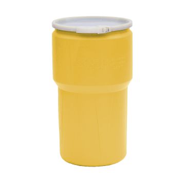 Eagle Manufacturing 1610 High Density Polyethylene 14 Gallon Lab Pack with Plastic Lever-Lock - Yellow