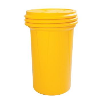 Eagle Manufacturing 1657 High Density Polyethylene 55 Gallon Lab Pack with Screw-on Lid - Yellow
