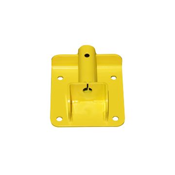 Garlock 405499S Flush Pit Mount Single Post Base for Permanent Mount Guardrail Safety Railings
